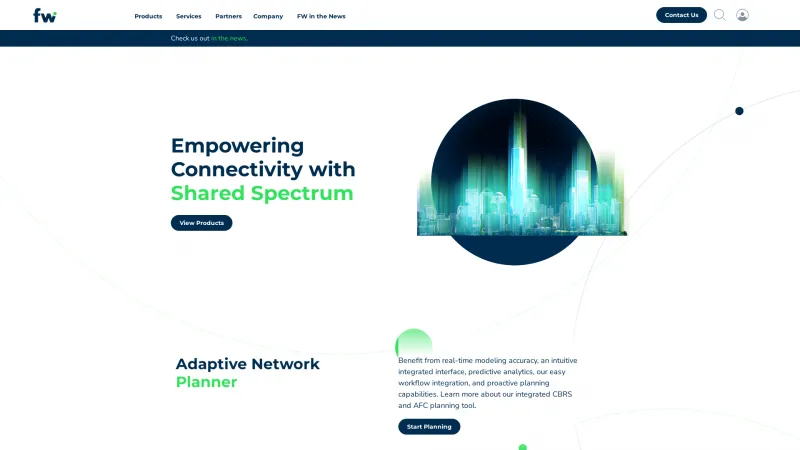 Homepage of Federated Wireless