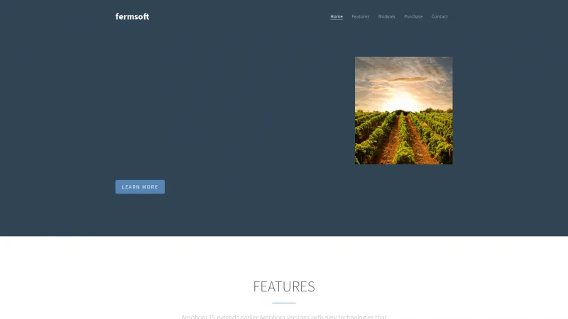 Homepage of Amphora