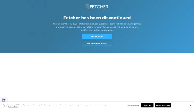 Homepage of Fetcher