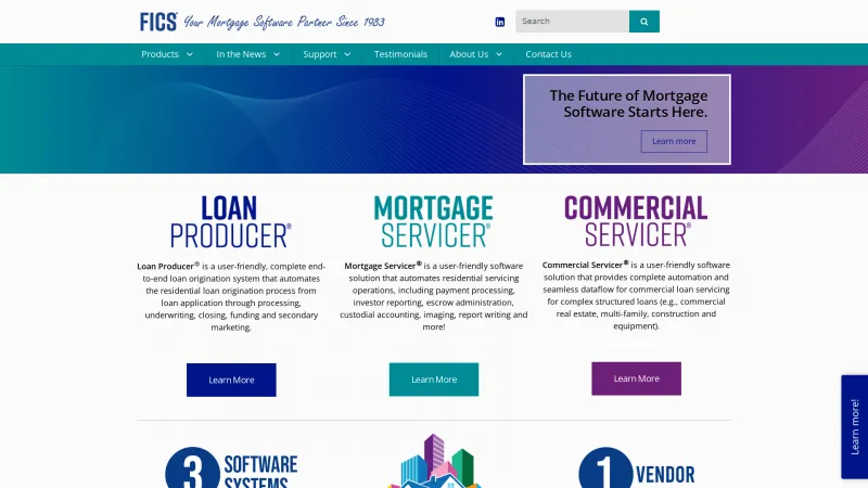 Homepage of Loan Producer