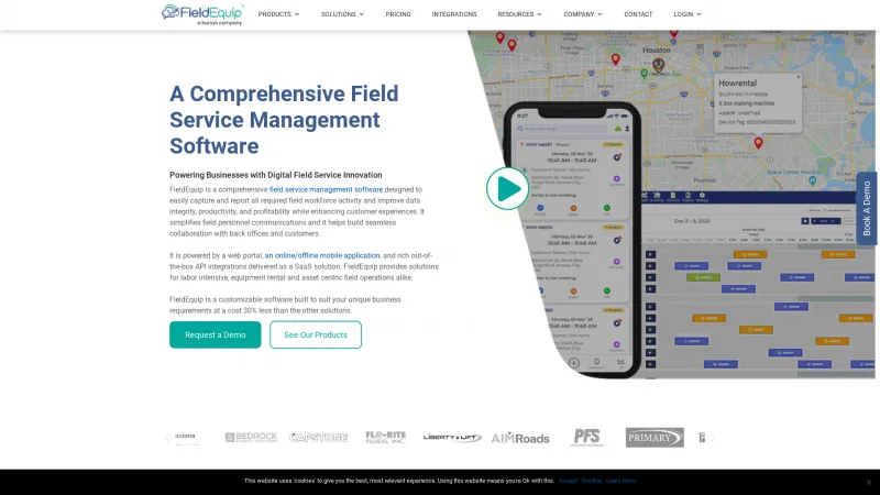 Homepage of FieldEquip