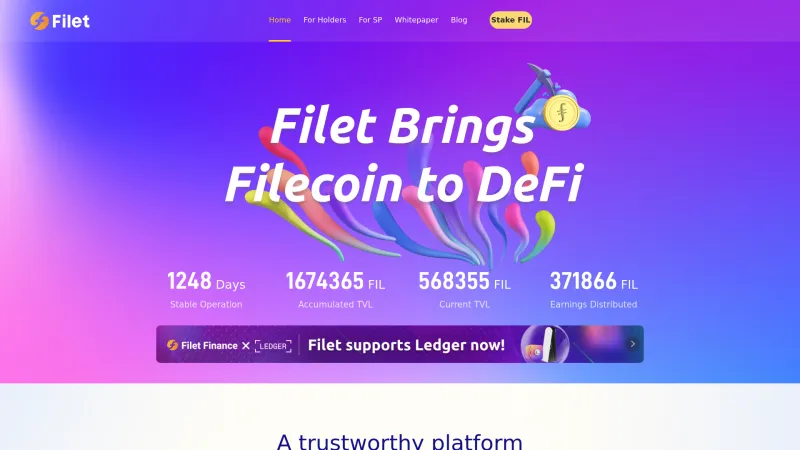 Homepage of Filet