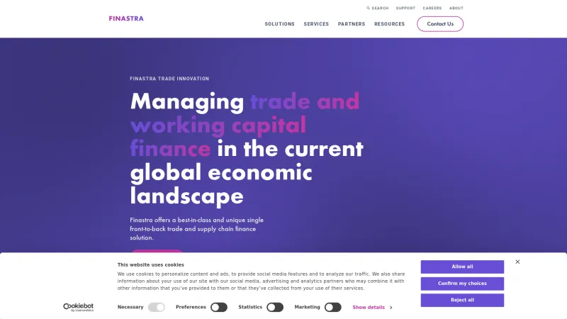 Homepage of Fusion Trade Innovation