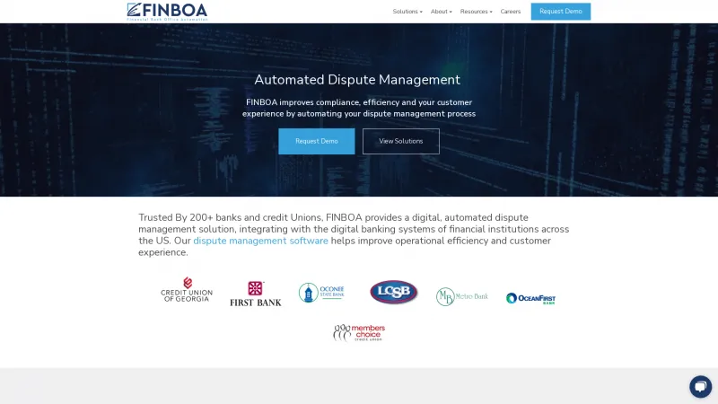 Homepage of FINBOA