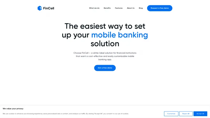 Homepage of FinCell