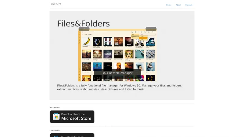 Homepage of Files&Folders