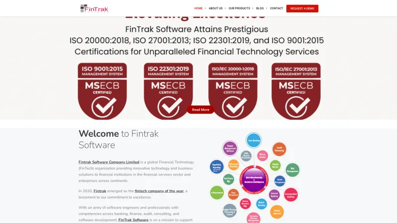 Homepage of FinTrak Credit Risk 360