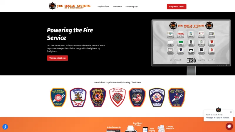 Homepage of Fire Rescue Systems