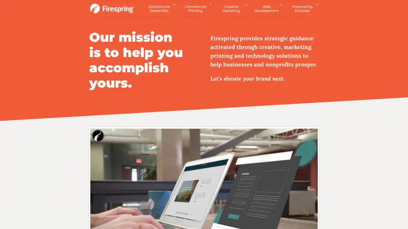 Homepage of Firespring