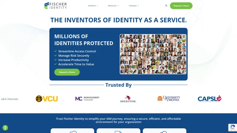 Homepage of Fischer Identity