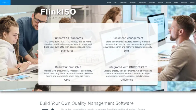 Homepage of FlinkISO