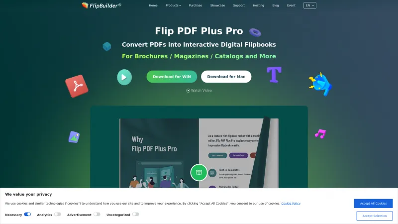 Homepage of FlipBuilder