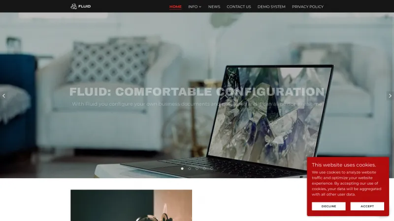 Homepage of Fluid BPM