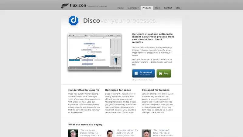 Homepage of Disco