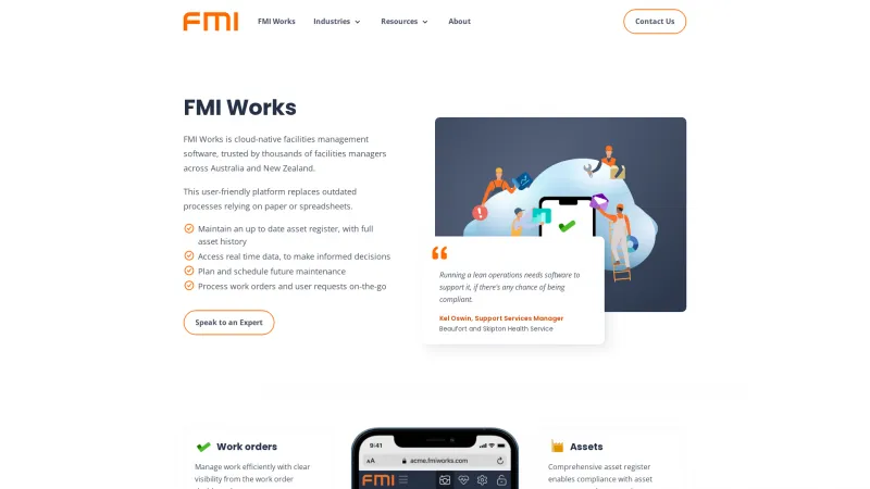 Homepage of FMI Works