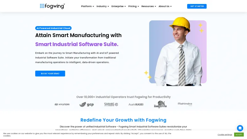 Homepage of Fogwing Asset+