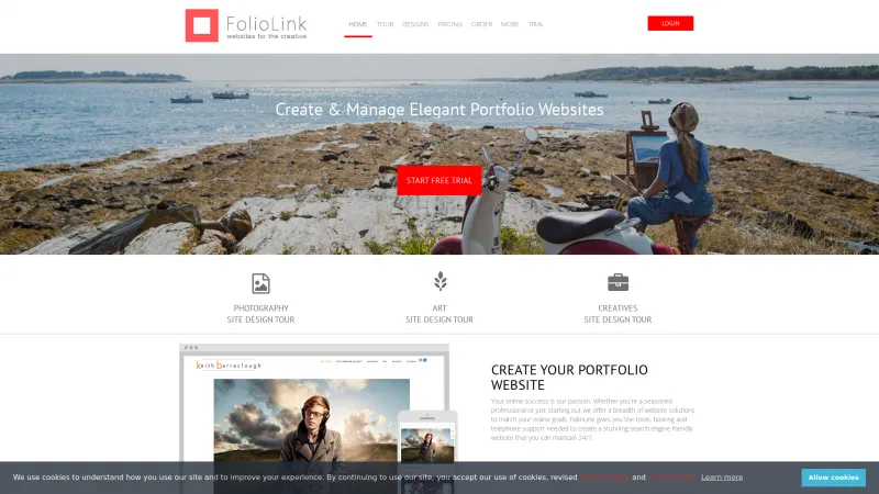 Homepage of FolioLink