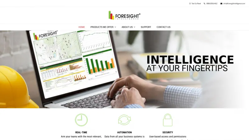 Homepage of Foresight Intelligence Center