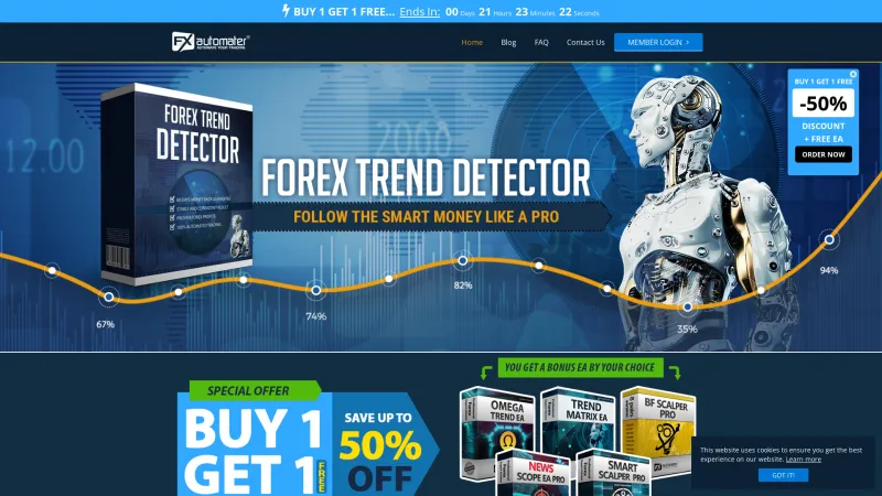 Homepage of Forex Trend Detector