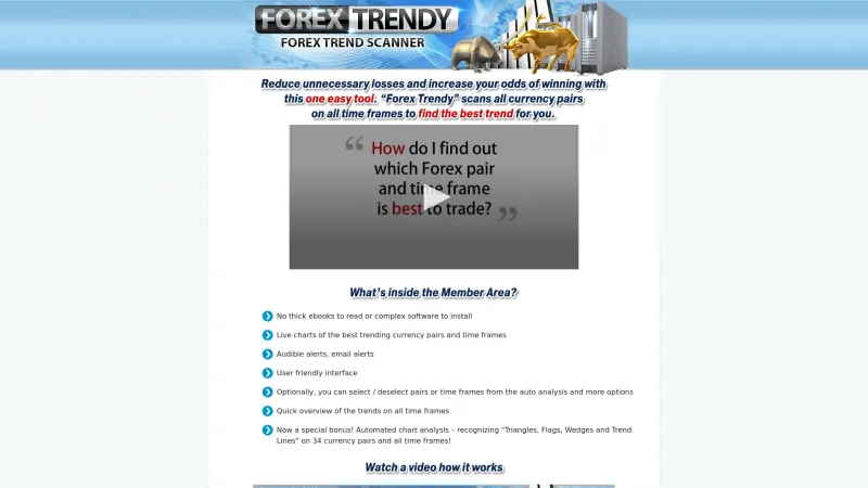 Homepage of Forex Trendy