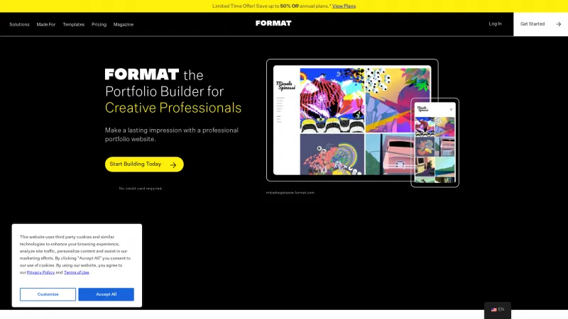 Homepage of Format