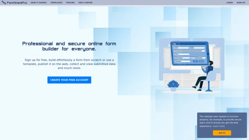 Homepage of FormWarePro