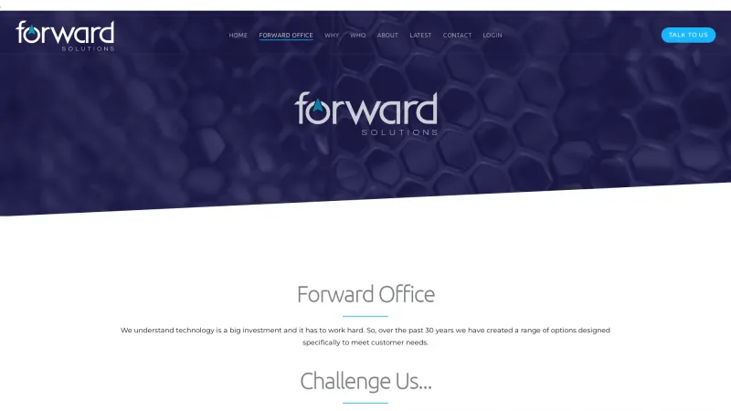 Homepage of Forward Office