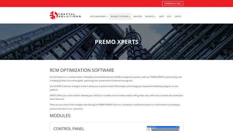 Homepage of PREMO XPERTS