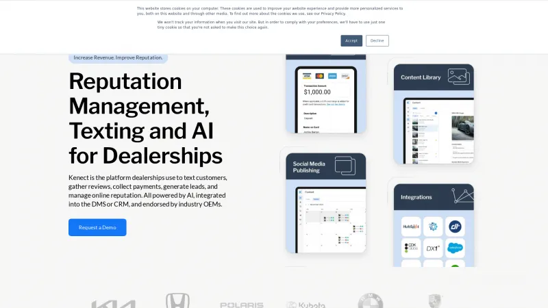 Homepage of Reputation Engagement Suite