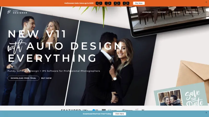 Homepage of Fundy Designer