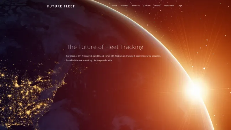 Homepage of Future Fleet