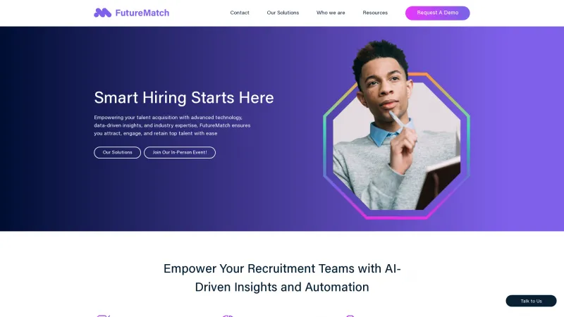 Homepage of FutureMatch