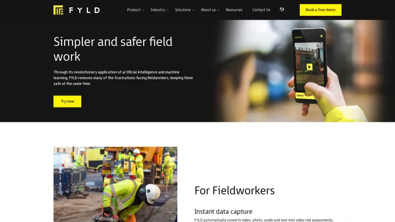 Homepage of FYLD