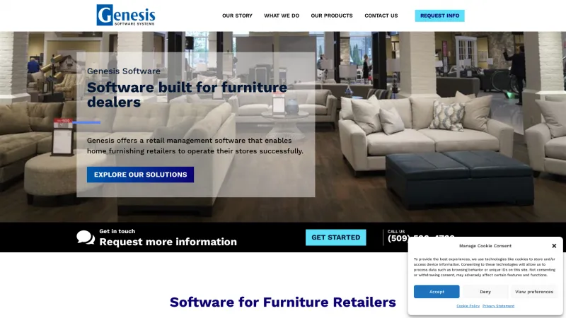 Homepage of Genesis Advantage