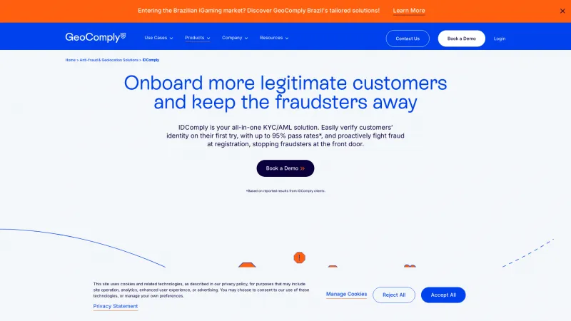 Homepage of IDComply