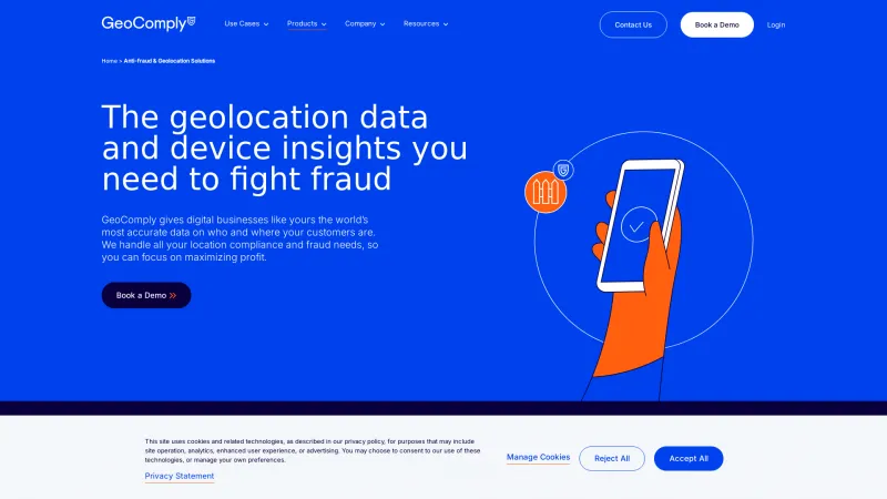 Homepage of RiskGuard