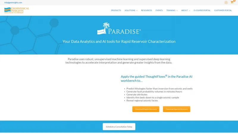 Homepage of Paradise