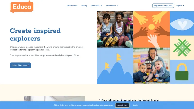 Homepage of Educa