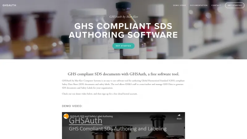 Homepage of GHSAuth