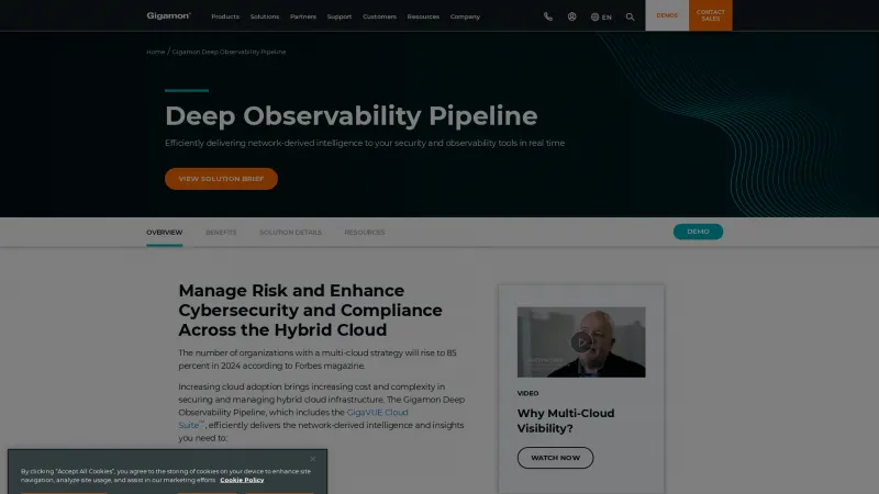 Homepage of GigaSECURE