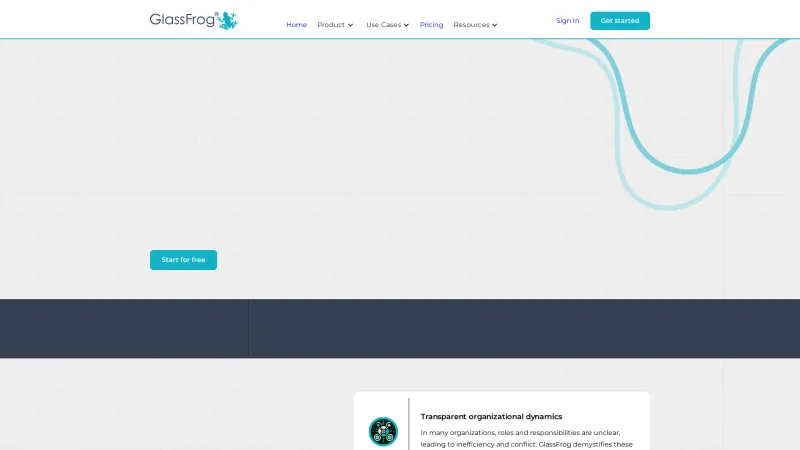 Homepage of GlassFrog