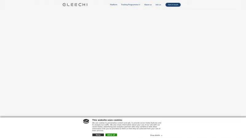 Homepage of Gleechi