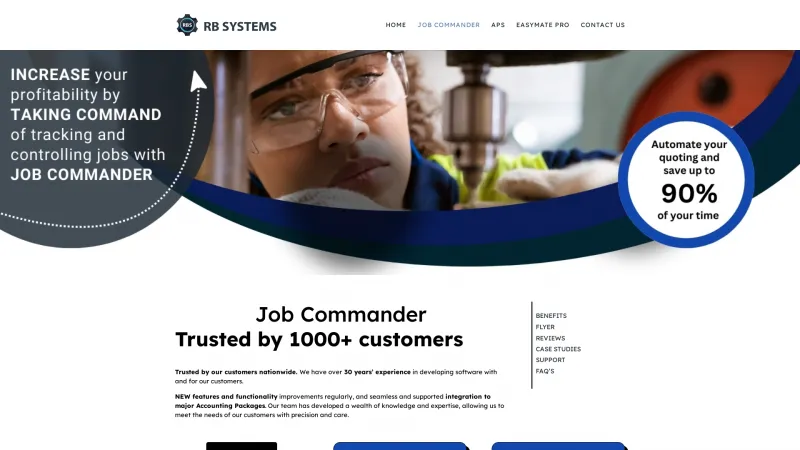 Homepage of Job Commander