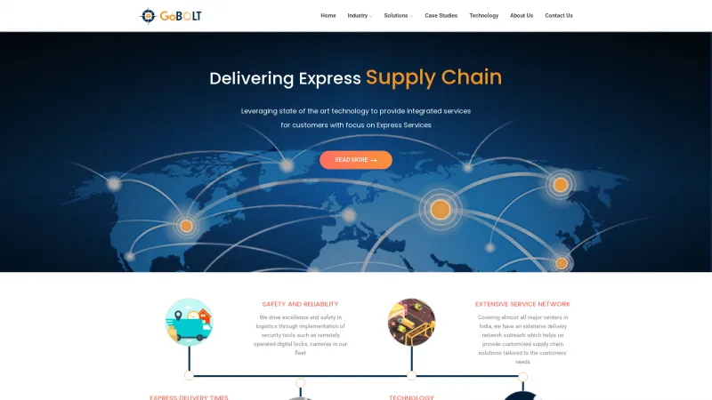 Homepage of GoBOLT