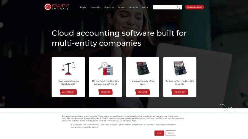 Homepage of Gravity Software