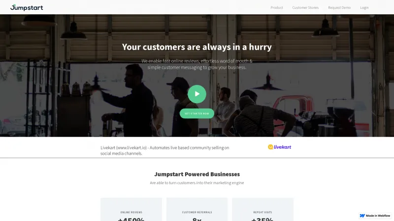 Homepage of Jumpstart