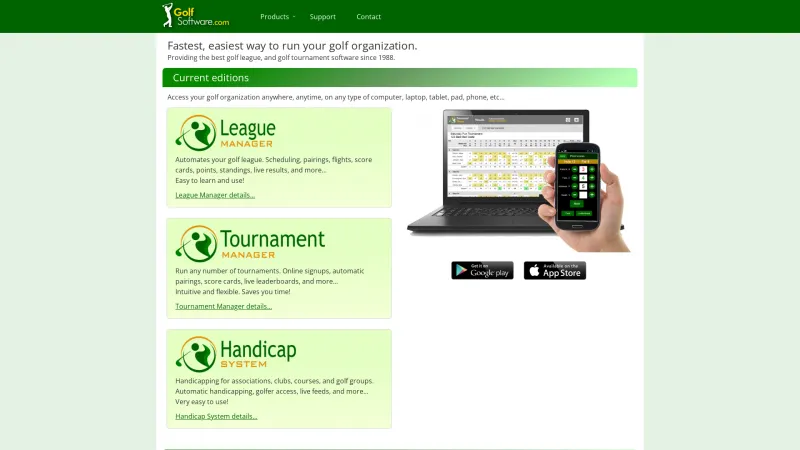 Homepage of League Manager