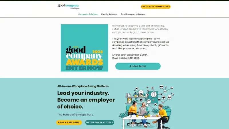 Homepage of GoodCompany