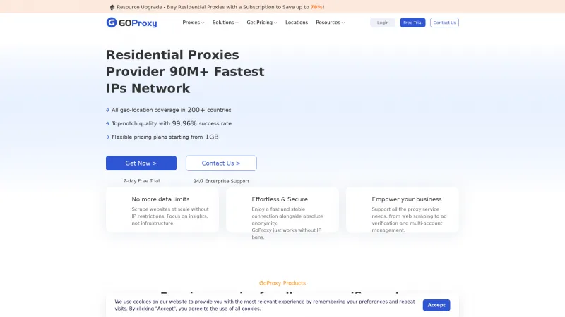 Homepage of GoProxy