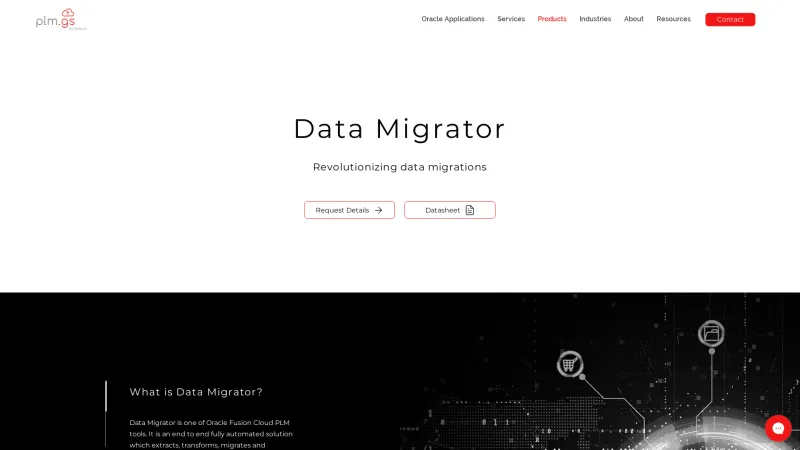 Homepage of GoSaaS Data Migrator